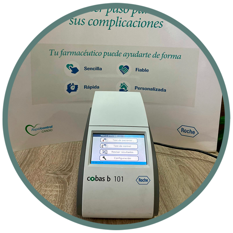 IMAGEN SERVICIO COLESTEROL Y GLUCOSA EN FARMACIA PONCE ANGUIX CB